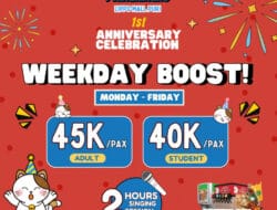 New “Weekday Boost” Promo to Celebrate Karaoke Manekineko Lippo Mall Puri’s Anniversary!