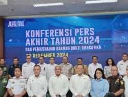Sepanjang 2024, BNN Ungkap 618 Kasus dan Tangkap 985 Tersangka