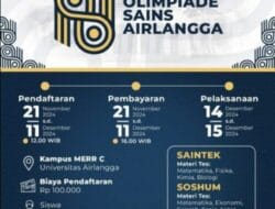 Pendaftaran Olimpiade Sains Airlangga Dibuka, Sertifikatnya Bisa untuk Daftar SNBP