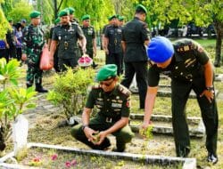 Jelang Peringatan Hari Juang TNI Angkatan Darat, Kodim Bojonegoro Ziarah dan Tabur Bunga ke TMP Kusuma Bangsa