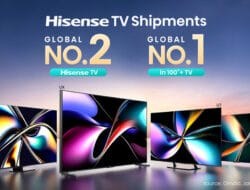 Hisense TV Pertahankan Peringkat No.2 Global pada Tahun 2024 dan Pimpin Pasar TV 100 Inci di Seluruh Dunia