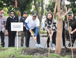 Mitra Keluarga Regional Jatim Gelar Program CSR Penghijauan Kota, Plt. Bupati Sidoarjo Tanam 125 Bibit Pohon Pule