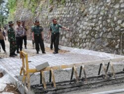 Tinjau Pra TMMD di Tulungagung, Kasrem 081/DSJ Puji Sasaran Beton Jalan