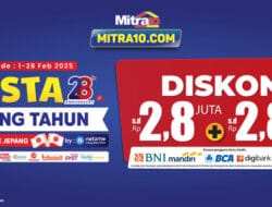 Promo Spesial Anniversary Mitra10 ke-28, Diskon dan Cashback Hingga Rp 2,8 Juta, Buruan Cek!