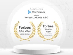 RevComm Terpilih dalam “Forbes JAPAN’S AI 50”