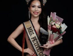 Singaporean lawyer Madeleine Poh crowned as Mrs Petite Global 2025 at an international pageant