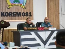 Terima Tim Audit Itjen TNI, Danrem 081/DSJ ke Stafnya : Siapkan Data yang Benar!