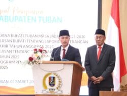 Sidang Paripurna Perdana, Bupati Tuban Paparkan Visi – Misi