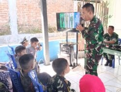 Kunjungi Koramil Bendo, Murid TK Mardisiwi Ditanamkan Rasa Cinta Tanah Air dan Kedisiplinan