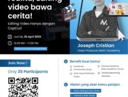 Dukung Karir Mahasiswa di Dunia Kreatif, MAXY Academy Buka Kelas Gratis untuk Pelajari Editing Video dari Nol