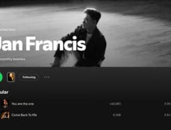 Jan Francis’ “You Are The One” and “Come Back To Me” Soar on Spotify: A Newcomer’s Remarkable Success