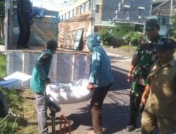 Babinsa Koramil 0818/25 Pakis Dukung Serapan Gabah Petani Bersama Bulog