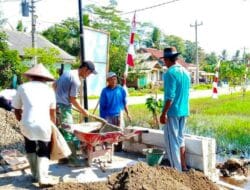 Atasi Genangan Air, Plat Beton Diwujudkan