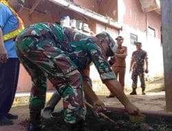 Danramil Tajinan dan PDAM Tirta Kanjuruan Bersinergi Pasang Air Bersih Gratis untuk Warga Kurang Mampu