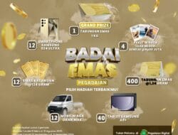 Pegadaian Luncurkan Program Badai Emas 2025, Hadirkan Hadiah Menarik untuk Nasabah