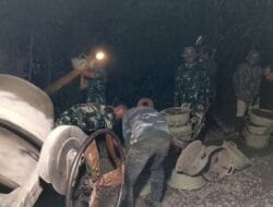 Pengecoran Tanpa Henti, Malam Hari pun, Tetap Tancap Gas