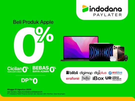 Indodana PayLater Permudah Pembelian Produk Apple dengan Promo Triple Zero