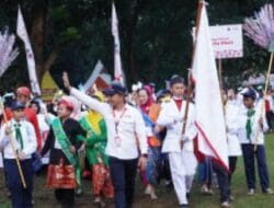 Bang Acang Pimpinan Kontingen PMR Jakut Dalam Jumbara ke-10 PMI DKI