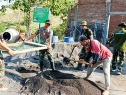 Tingkatkan Fasilitas Tempat Ibadah, Satgas TMMD 125 Kodim Bojonegoro Bangun Musholla