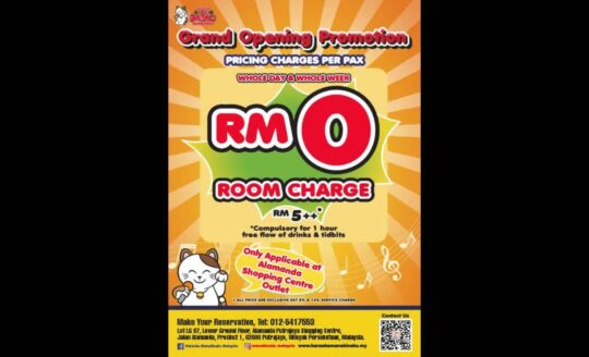 Karaoke Manekineko Launches Grand Opening Promo at Alamanda Putrajaya with RM0 Room Charge!