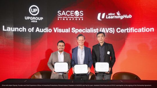Unearthed Productions and NTUC LearningHub Sign Partnership Agreement to Elevate AV Standards in Singapore’s Events Industry