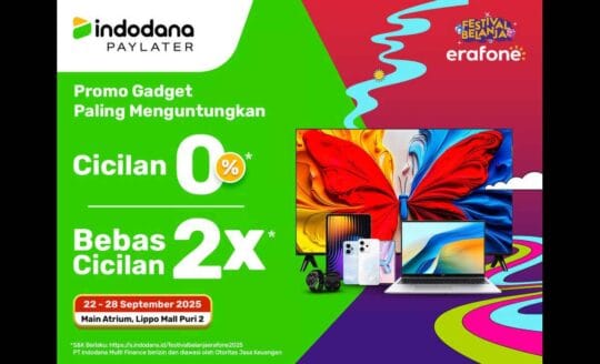 Belanja Gadget  Ringan dan Mudah, Indodana PayLater Hadir di ‘Festival Belanja erafone 2025’