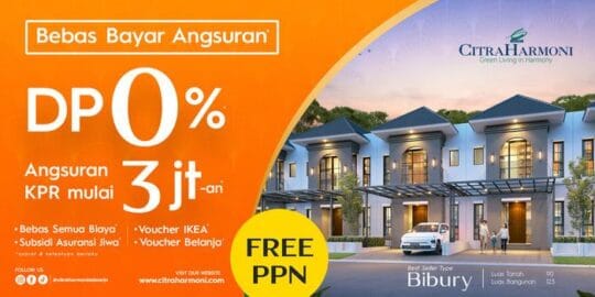 CitraHarmoni Sidoarjo Luncurkan Tipe Bibury, 4 Kamar Hanya 1.3 M!