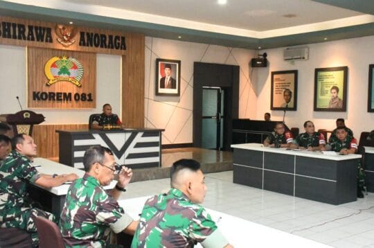 Korem 081/DSJ Diuji dalam Simulasi Penanganan Gempa di Samudera Pasifik