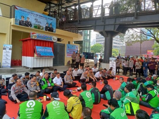 Polda Metro Jaya Bentuk Komunitas Ojol Kamtibmas di Jakarta