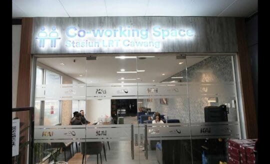 Co-Working Space di Stasiun Cawang Nyaman dan Gratis untuk Pengguna LRT Jabodebek