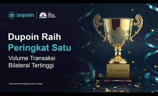 Dupoin Kembali Raih Peringkat Pertama sebagai Pialang dengan Volume Transaksi Terbesar September 2025 versi JFX