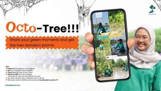 LindungiHutan Hadirkan Voucher Donasi Pohon Spesial Oktober Eksklusif “Octo-Tree”