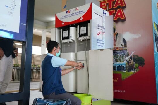 Water Station di 18 Stasiun LRT Jabodebek Dirawat Secara Berkala untuk Jaga Kualitas Tetap Aman Dikonsumsi bagi Pengguna