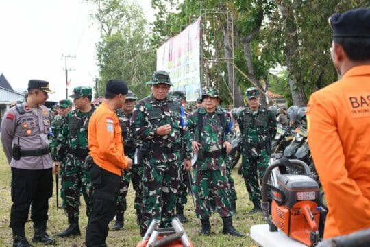 Korem 081/DSJ Gelar Latihan Penanggulangan Bencana Alam Terpadu di Tulungagung