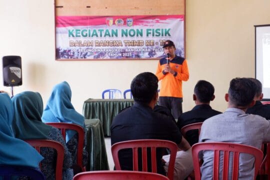 BPBD Beri Penyuluhan Pada Masyarakat Dalam Program Non-Fisik TMMD ke 126 Kodim Pacitan