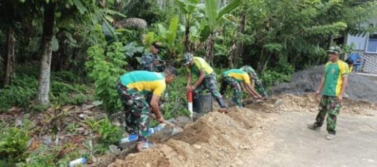 Satgas TMMD ke-126 Kodim 0818/Malang-Batu Terus Genjot Pengerjaan Jalur Pipanisasi