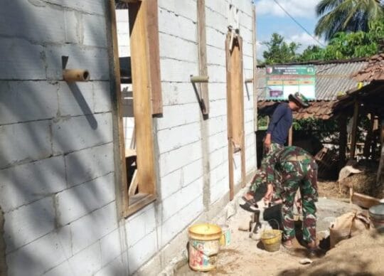 Satgas TMMD 126 Kodim 0801/Pacitan Lanjutkan Pengerjaan Rutilahu