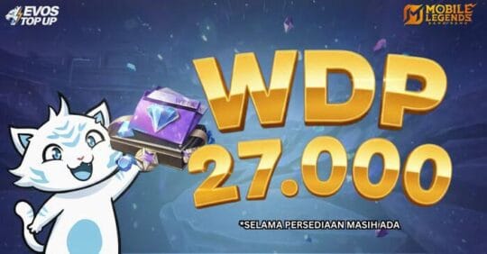 Weekly Diamond Pass Hanya Rp27.000 di EVOS Top Up Setiap Senin–Kamis