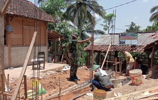 Program TMMD Ke 126 Kodim 0801/Pacitan Menyasar Rumah Warga Tidak Layak Huni