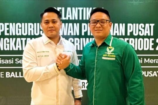 Yosia Yodan Resmi Dilantik Jadi Wakil Ketua Umum KAMSRI 2025–2030: Kobarkan Semangat Sriwijaya untuk Indonesia Maju