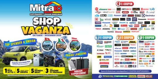 Grand Prize Shopvaganza 2025: Liburan ke Eropa! Saatnya Tingkatkan Transaksi di Mitra10