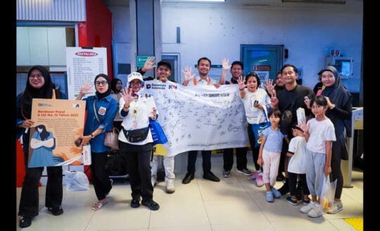 KAI Daop 1 Jakarta Gandeng Railfans Sosialisasikan Anti Pelecehan Seksual di Stasiun Sudirman