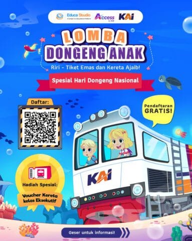 KAI Daop 1 Jakarta Gelar Lomba Dongeng Anak, Spesial Hari Dongeng Nasional