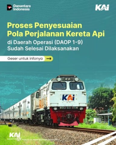 KAI Daop 2 Bandung Sampaikan, Pemesanan Tiket Untuk Perjalanan Mulai 1 Desember 2025 Sudah Dibuka Secara Bertahap