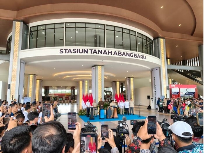 Presiden RI Resmikan Stasiun Tanah Abang Baru, Modernisasi Fasilitas Tingkatkan Kapasitas Pengguna