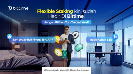Bittime Resmi Luncurkan Fleksibel Staking dengan Top-Traded Assets, Hadirkan APY Tertinggi