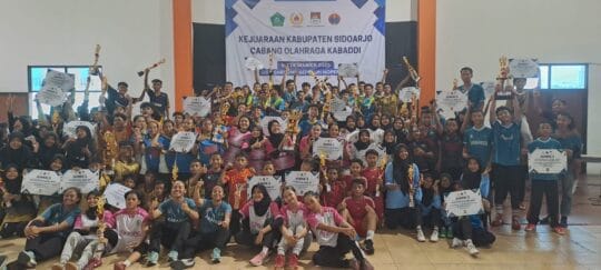 Pelajar Sidoarjo Ramaikan Kejurkab Kabaddi Sidoarjo 2025