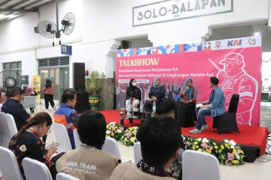 KAI Daop 6 Gandeng Komunitas Semboyan Satoe Community Gelar Sosialisasi Keamanan Perjalanan dan Anti Pelecehan Seksual di Lingkungan Kereta Api