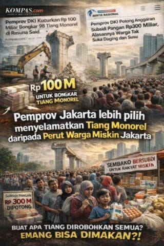 Jangan Terkecoh oleh Visual Viral yang Mengkritik Pramono Anung: Pembongkaran Tiang Monorel Rp100 Miliar dan Penyesuaian Subsidi Pangan Rp300 Miliar