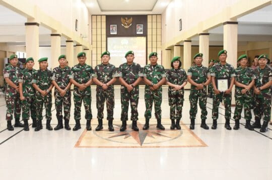 5 Pamen Masuk, Danrem Untoro Ingatkan Tantangan Tugas Semakin Kompleks dan Dinamis